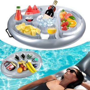 Idealna dmuchana taca do basenu na napoje | FLOATPLATI
